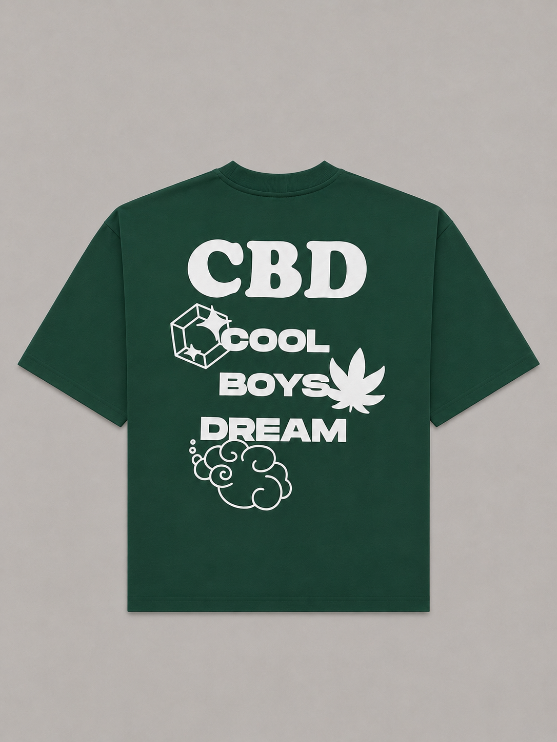 CBD  Boxy T-Shirt – Forest Green