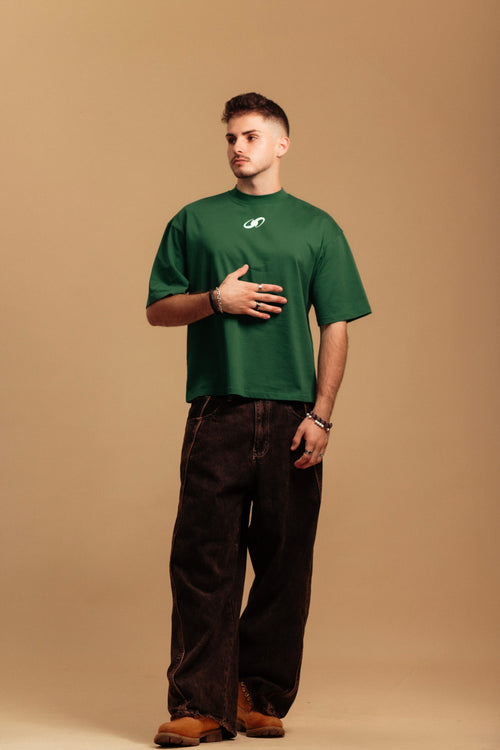CBD  Boxy T-Shirt – Forest Green